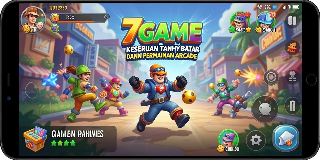 Tampilan gameplay 7GAME yang dinamis dan mengasyikkan.