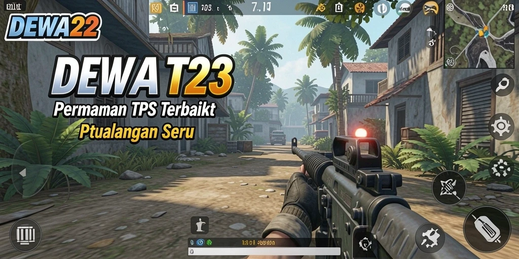 Screenshot utama DEWA22 menampilkan momen aksi seru dalam permainan TPS.