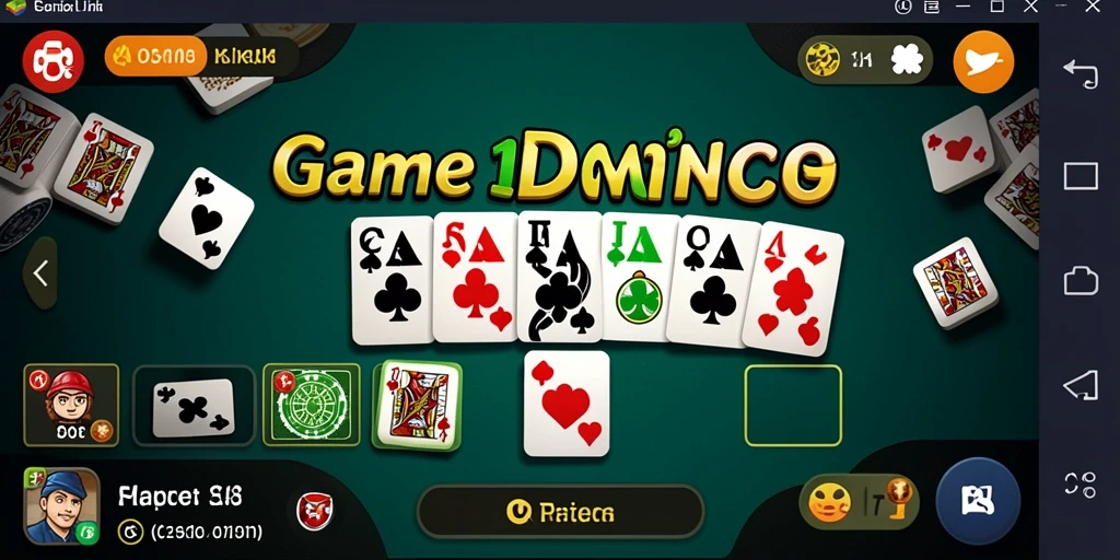 Screenshot gameplay menunjukkan pemain asyik bermain Domino di FO8.