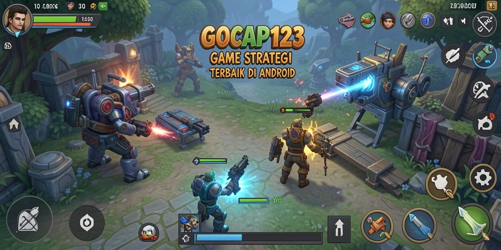 Screenshot utama GOCAP123 menampilkan aksi seru dalam permainan SLG.