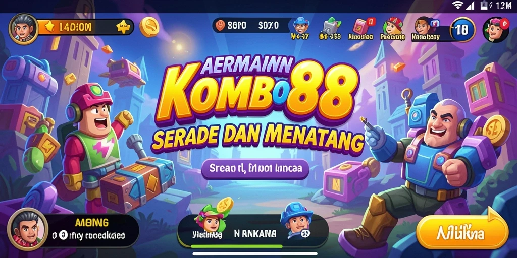 Tangkapan layar gameplay KOMBO88 menampilkan aksi seru dalam permainan Arcade.