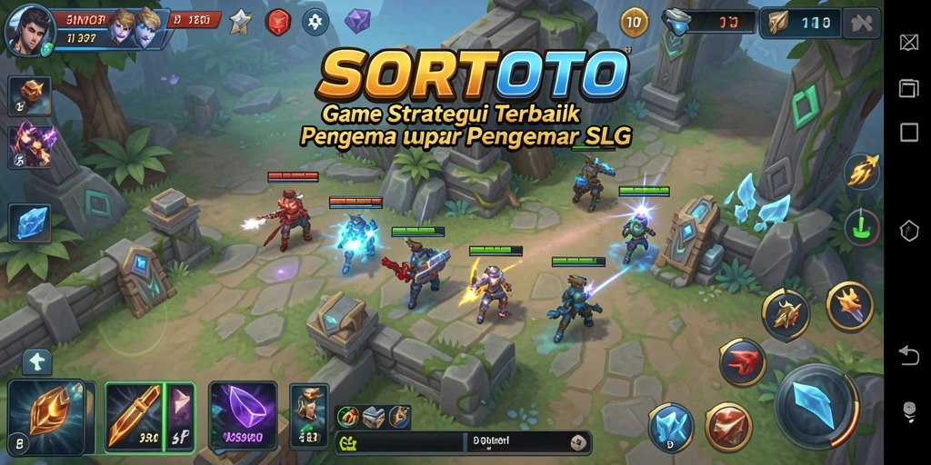 Tangkapan layar SORTOTO menunjukkan aksi pertempuran yang mendebarkan di gameplay SLG.